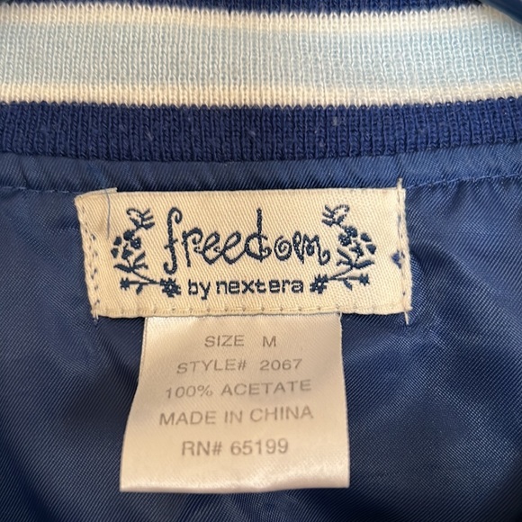 Shiny Blue Women’s Jacket - Picture 3 of 4